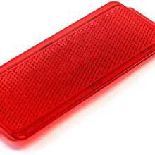 2 Premium Door Reflectors Interior Red Compatible with Ford (1999-2007 SuperDuty F250 F350 F450 F550 Super Duty & 2000-2005 Excursion)