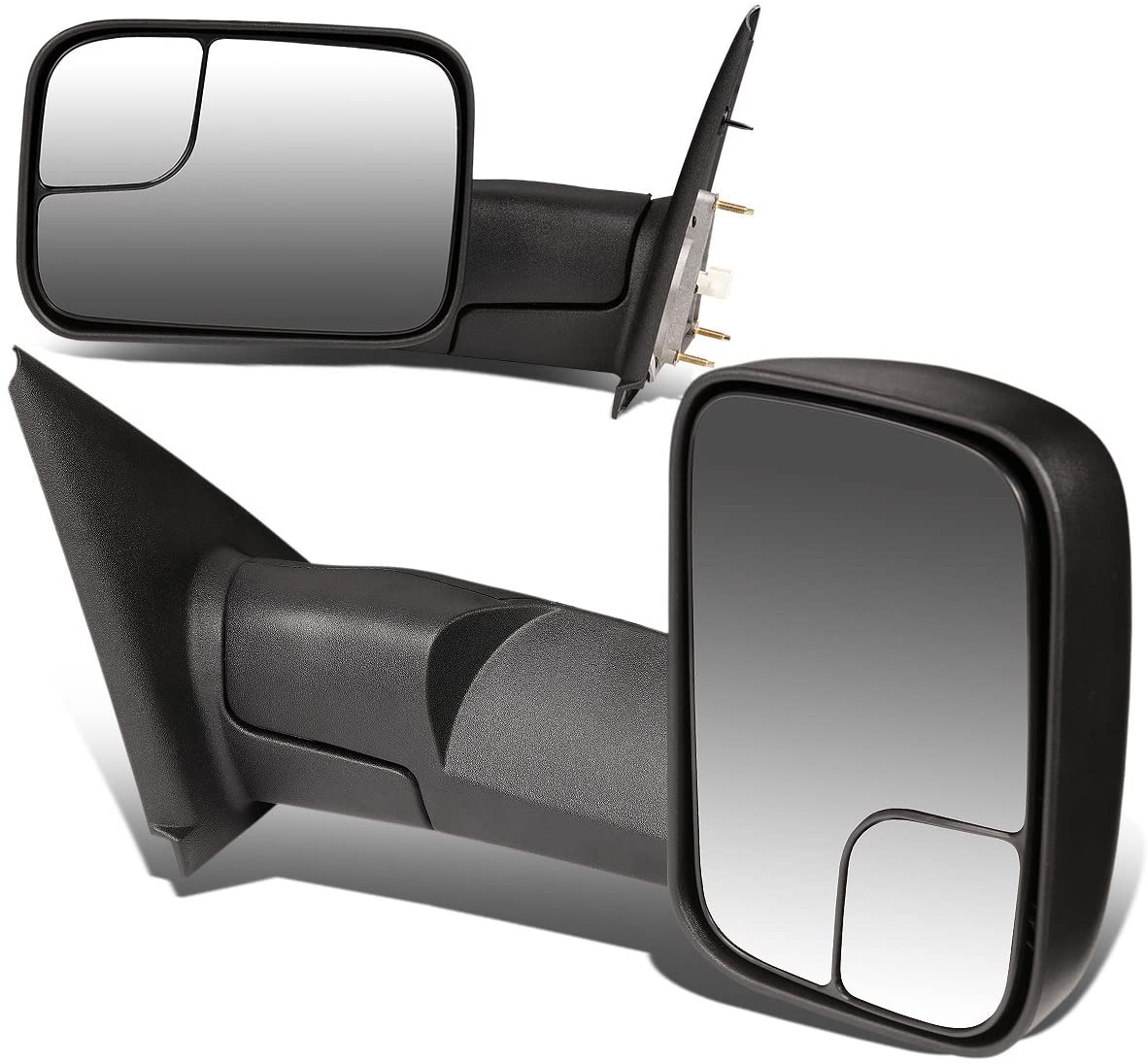 DNA Motoring TWM-012-T222-BK Pair of Towing Side Mirrors