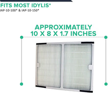 Think Crucial Replacement Filter Compatible with Idylis Hepa Style A Air Purifier Filter & Carbon Filter Part # IAF-H-100A, 302656, Filter Kit Fits Idylis IAP-10-100, IAP-10-150 Model – Bulk (2 Pack)