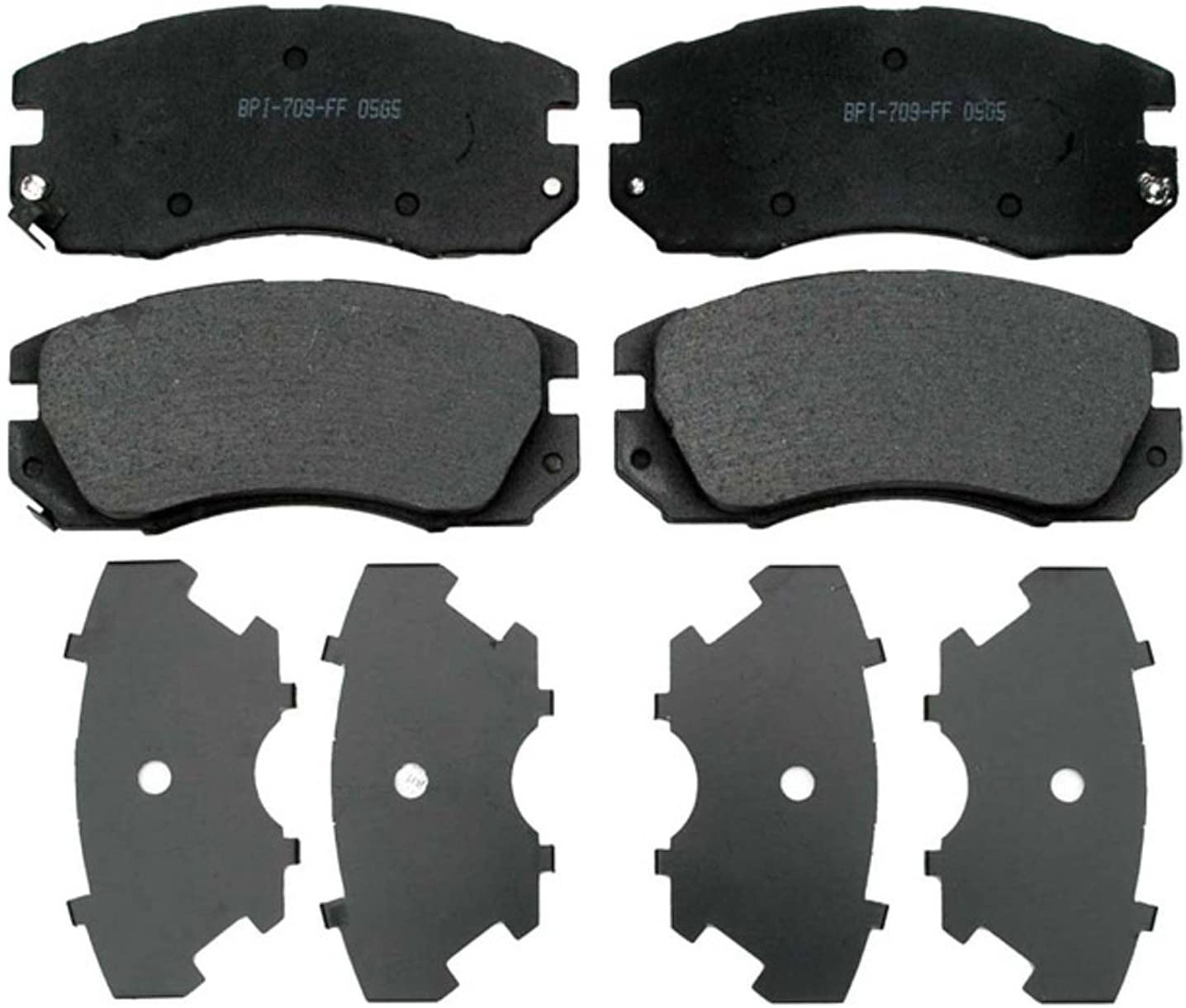 ACDelco 17D563 Professional Organic Front Disc Brake Pad Set