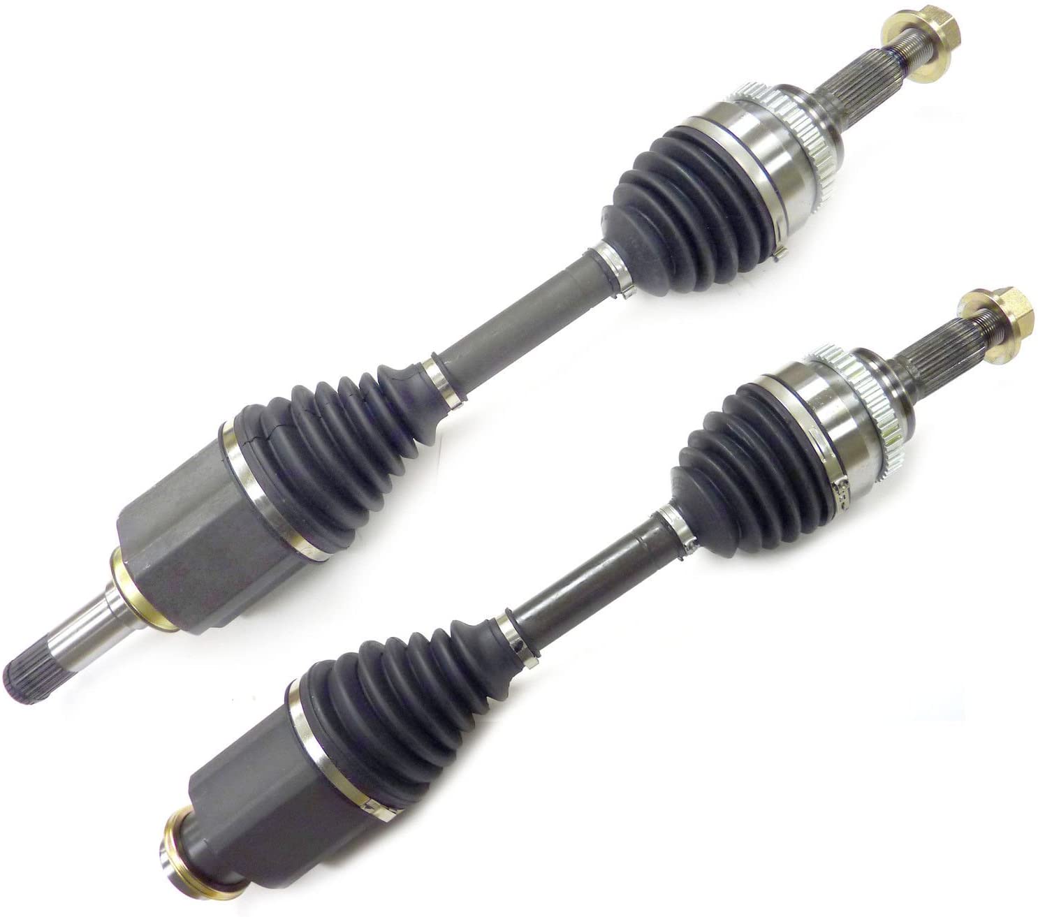 DTA DT1262126201 Front Left Right Pair - 2 New Premium CV Axles Compatible with 2007-2013 Lincoln MKX AWD; Ford Edge V6 AWD Only. Will NOT Fit 2WD