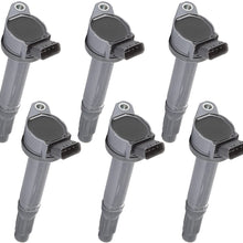 AUTOMUTO Ignition Coils Compatible with Lexu-s Toyot-a 2005-2013 Replacement for Part-numbers: UF-487 C1601 (Pack of 6)