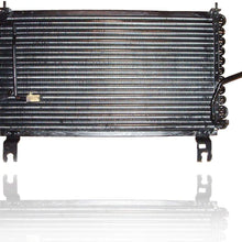 A-C Condenser - Cooling Direct For/Fit 94-97 Kia Sephia 1.6L - With Block & O-Ring Fitting - 0K2416148AA