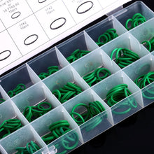 Cuque 18 Sizes 270Pcs O-ring Box O-Ring Tools Set Assortment Car Auto Vehicle Repair Car Air Conditioning Rubber O-Ring Tools HNBR Seals Assortment Kit Green