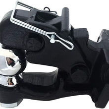 TOPTOW 64185 Pintle Hook with 2-5/16 inch Trailer Hitch Ball Combination, 16,000 lbs. Capacity, Fits for Pintle Mount, Bolt-on, with Fastener Kit