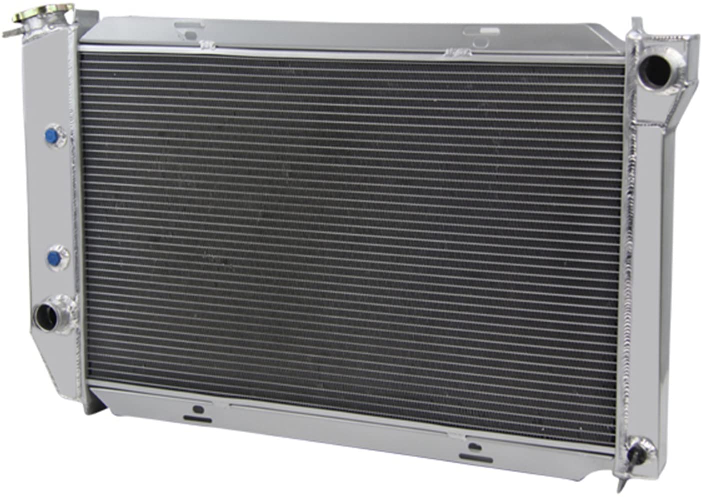 Primecooling 62MM 4 Row Core Aluminum Radiator for Mustang Ford & Mercury Continental V8 1969-73