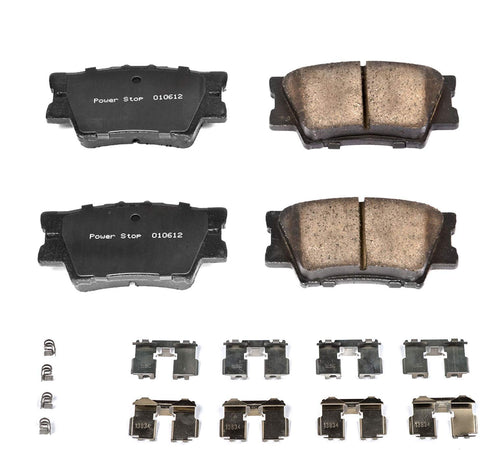 Power Stop 17-1212, Z17 Rear Ceramic Brake Pads with Hardware