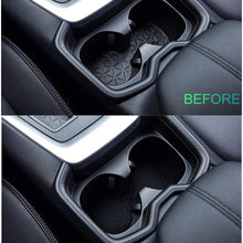 Rav4 Center Console Liners Compatible for Toyota Rav4 Premium Groove Liners for Cup Holder,Console, and Door,Anti-Dirty Rubber Mats,Enjoy Car Cleaning Out Effortless (2019-2020 Black)