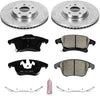 Power Stop K6399 Front Brake Kit with Drilled/Slotted Brake Rotors and Z23 Evolution Ceramic Brake Pads