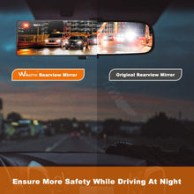 Wikomo Rear View Mirror, Convex Rearview Mirror Interior Clip on Wide Angle Rear View Mirror to Reduce Blind Spot Effectively