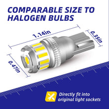 AUTOONE 194 Red LED Bulbs, 168 2825 W5W T10 Light Bulbs Error Free for Dome Map Parking Trunk Door License Plate Lights,Pack of 2