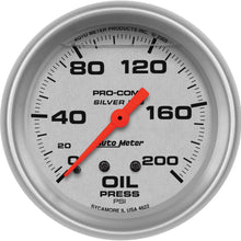 Auto Meter 4622 Silver LFGs Oil Pressure Gauge
