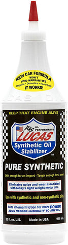 LUCAS LUC10130 Synthetic Oil Stabilizer, 1. quarts