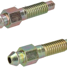 6mm x 1mm Long Steel Brake Caliper Bleeding Bleed Nipple Screw Bleedscrew 4pc