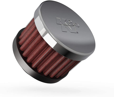K&N Vent Air Filter/ Breather: High Performance, Premium, Washable, Replacement Engine Filter: Flange Diameter: 0.625 In, Filter Height: 1.5 In, Flange Length: 0.4375 In, Shape: Breather, 62-1340