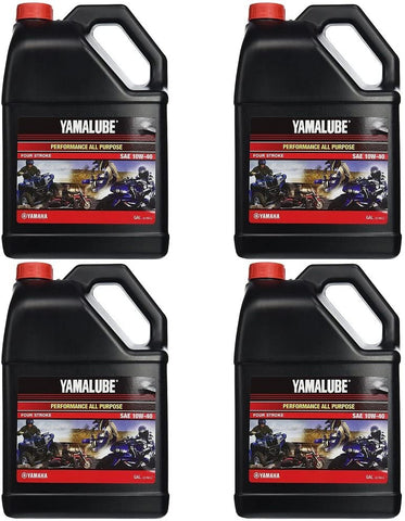 Yamalube All Purpose 4 Four Stroke Oil 10w-40 1 Gallon (4 Gallons)