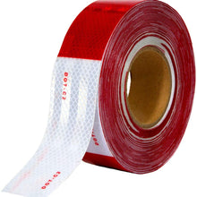 Houseables Reflective Tape Roll, DOT-C2, 150' X 2", Red/White, Trailer Reflector, Caution Safety Warning, Visibility Film, 4 by 4 Truck Car Adhesive Sticker