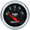 AUTO METER 2516 Traditional Chrome Electric Fuel Level Gauge
