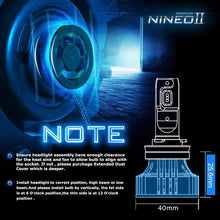 NINEO H13 9008 LED Headlight Bulbs - CREE Chips - 12000Lm 6500K Extremely Bright All-in-One Conversion Kit,360 Degree Adjustable Beam Angle