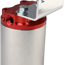 Aeromotive 12318 100 Micron Red Polished Canister Fuel Filter