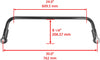 Caltric Rear Suspension Stabilizer Sway Bar for Polaris Ranger Ev Electric 2010-2019 1016615-458