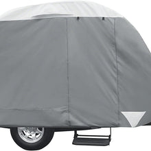 Classic Accessories Over Drive PolyPRO3 Deluxe Teardrop Trailer Cover, Fits 10' - 12' Tab & Clamshell Trailers (80-298-163101-RT)