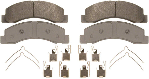 Wagner ThermoQuiet QC756 Ceramic Disc Pad Set With Installation Hardware, Front