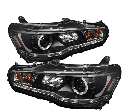 Spyder Auto 5039392 LED Halo Projector Headlights Black/Clear