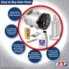AC Compressor & A/C Kit For Jaguar X-Type 2002 2003 2004 - Includes Drier Filter, Expansion Valve, PAG Oil & O-Rings - BuyAutoParts 60-80274RK New