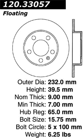 Stoptech 128.33057R Auto Part