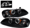 Spyder Auto 5009623 LED Halo Projector Headlights Black/Clear