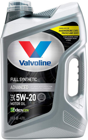 Valvoline Advanced Full Synthetic SAE 5W-20 Motor Oil 5 QT