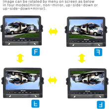 AHD 720P, Super Clear, 7" Wired Monitor Rear View Backup Camera System for Farm Tractor, Truck, RV, Forklift, Heavy Equipment, EXCAVTORS, Skid Steer