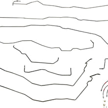 Hummer H2 Stainless Steel Brake Line Kit INCLUDES 6pc Stainless Braided Brake Hoses- 2003,2004,2005,2006,2007
