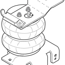 Firestone Ride-Rite 2355 Ride-Rite; Air Helper Spring Kit; Rear; Incl. Brackets; Air Helper Springs; Hardware; Air Line; And Inflation Valves; No Drilling Required; Number W217602355;