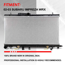 Replacement for Subaru Impreza WRX 1-5/8 inches Inlet OE Style Aluminum Direct Replacement Racing Radiator DPI 2450