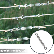 X AUTOHAUX 6pcs M6 Car 304 Stainless Steel Eye and Eye Turnbuckle Wire Rope Tension Replacement Silver Tone
