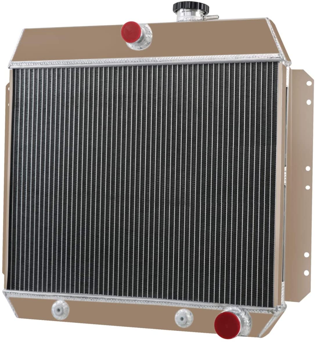 CoolingSky 4 Row Engine Aluminum Radiator for 1949-1954 Chevy Bel Air, Sedan Delivery, Styleline Deluxe 3.5 3.8 3.9