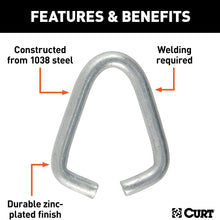 CURT 82943 9/0 Zinc-Plated Steel Joining Link