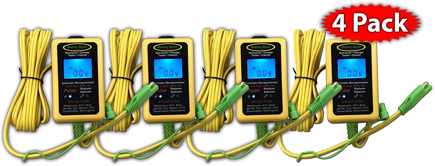 Battery Saver 6000 Battery Charger, 4 Pack