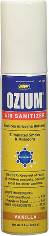 Ozium Glycol-Ized Professional Air Sanitizer / Freshener Vanilla Scent, 0.8 oz. aerosol (OZ-23)