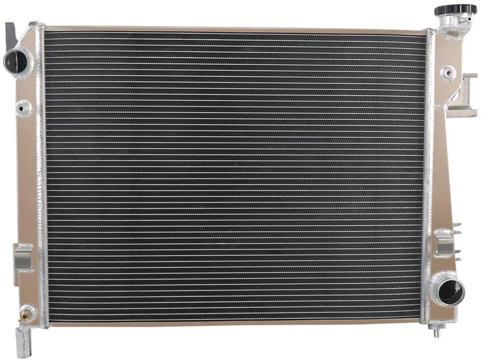 ALLOYWORKS Full Aluminum Radiator For 2002-2008 Dodge Ram 1500 2500 3500/1993-2002 Chevy Camaro 3.7L 3.8L 4.7L 5.7L 5.9L 8.0L 8.3L V6 V8 Engine