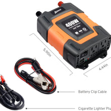 Ampeak 100W Car Power Inverter DC 12V to 110V AC Converter with 2.1A USB Car Adapter