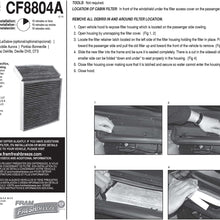 FRAM Fresh Breeze Cabin Air Filter Replacement for Car Passenger Compartment w/Arm and Hammer Baking Soda, Easy Install, CF8644A for Select Volkswagen and Audi Vehicles , white