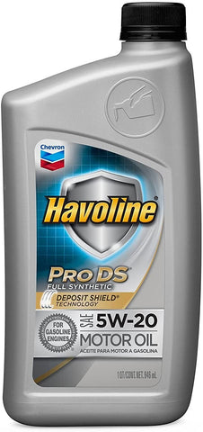 HAVOLINE ProDS Synthetic Motor Oil 5W 20, 1 QT.