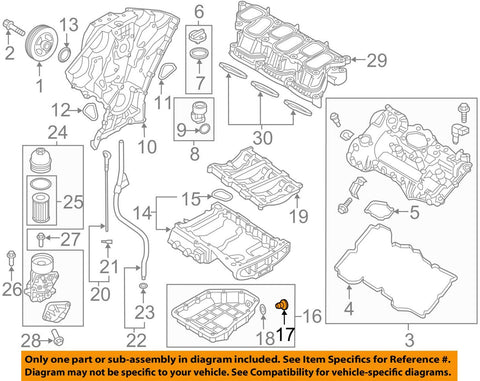 Hyundai 21512-23001, Engine Oil Drain Plug