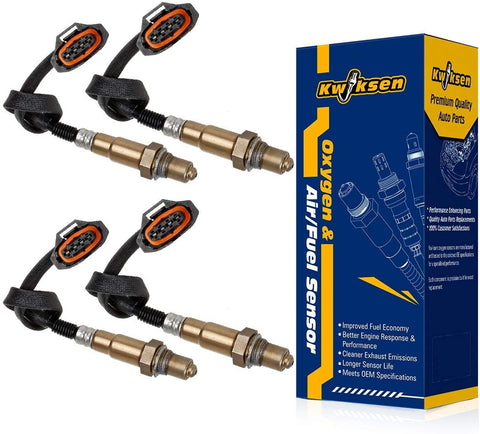 Kwiksen Heated 4Pcs O2 Oxygen Sensor 1 Sensor 2 Upstream Downstream 2131515 234-4821 Replacement for Cadillac CTS 3.2L 2002-2003 Compatible with Saturn Vue 3.0L 2003-2004