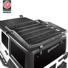 Seana Hard Top Roof Rack Cargo Luggage Carrier w/ 2X LED Lights Compatible with Jeep Wrangler JK 4 Doors (Exclude 2 Doors JK) 2007 2008 2009 2010 2011 2012 2013 2014 2015 2016 2017 2018
