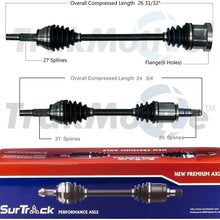 SurTrack Pair Set of 2 Front CV Axle Shafts For Infiniti FX35 3.5 V6 AWD 03-08