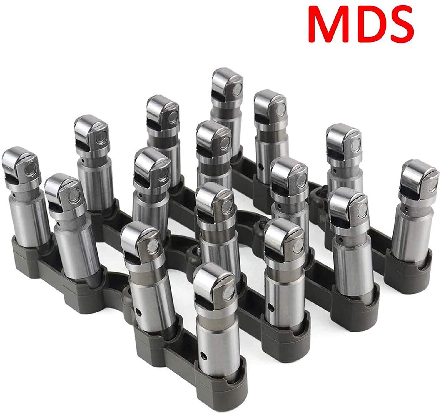 Set of MDS Hydraulic Valve Lifters For Dodge 5.7L HEMI with Multi-Displacement System - Intake & Exhaust Lifters 53021726AE 53021726AD (Silver)